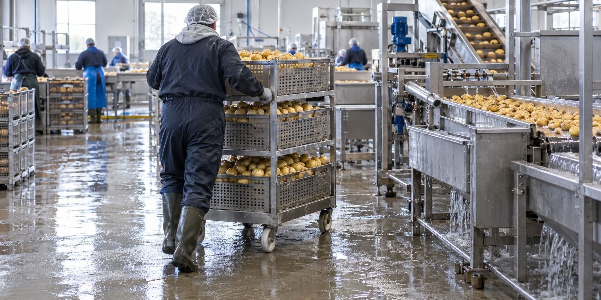 Wielen voor aardappel- en zetmeelverwerking
