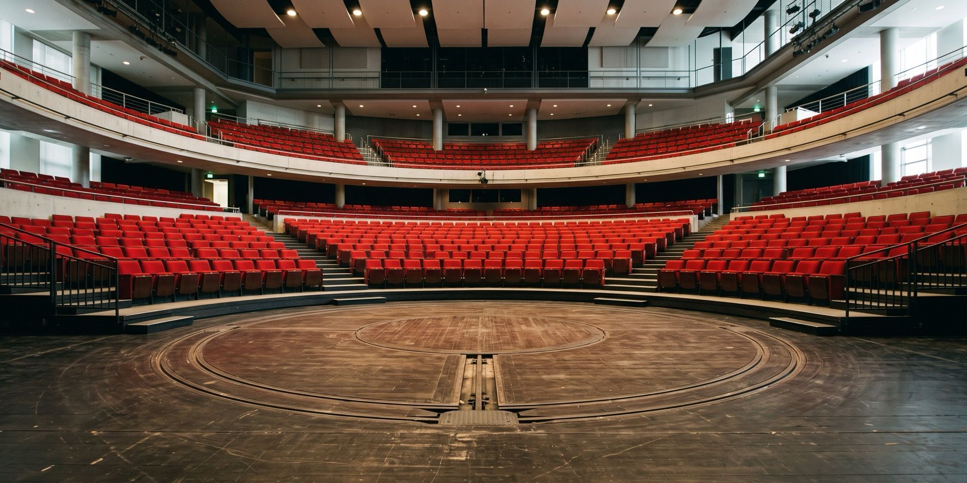 Wielen voor draaiende tribunes
