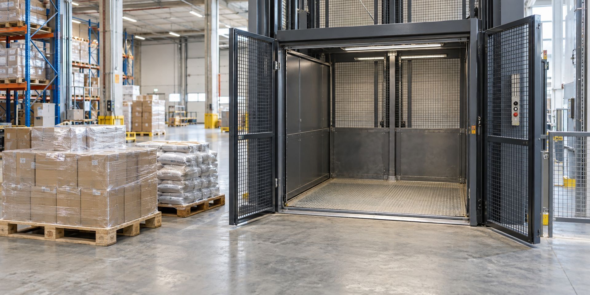 Wielen en geleiderollen voor goederenliften en hefplateaus