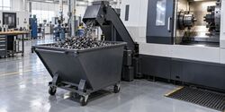 Wielen voor spaan- en industriële afvalkarren