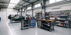 Wielen voor werkplaatswagens en verrijdbare werkbanken